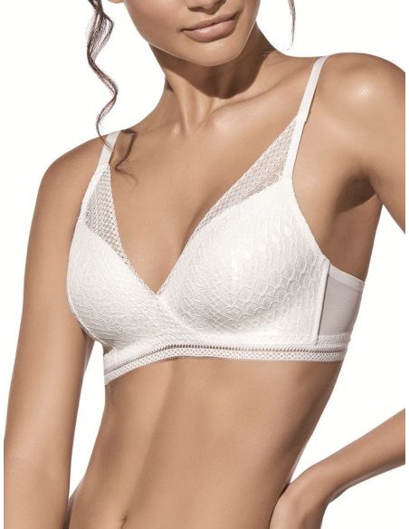 Conjunto encaje lenceria Regina sin aros + braguita bikini