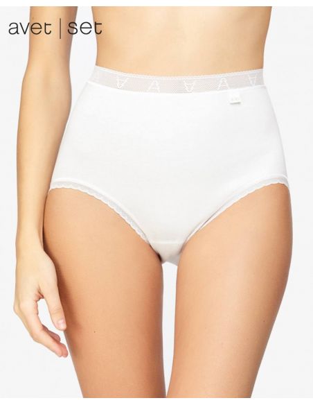 Pack 6 Bragas Avet ® Alta Algodon clásica puntilla