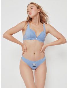 Conjunto Sujetador con aros efecto Push up Braguita snoopy