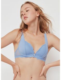 Conjunto Sujetador con aros efecto Push up Braguita snoopy 2