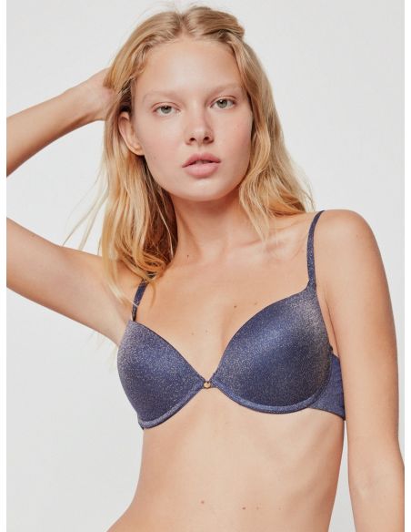 Conjunto Sujetador con aros efecto Push up + 1