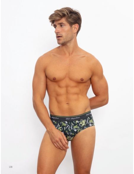 Pack de 6 Slips Don algodón ® estampado floral limitado