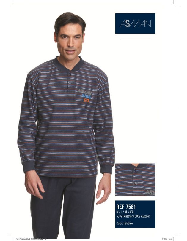 Pijama invierno clasico diseño...