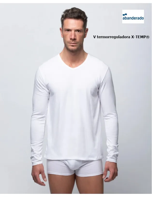 Camiseta interior manga larga hombre abanderado hotsell