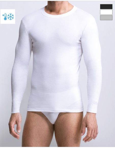Camiseta manga Larga TERMICA cuello redondo afelpada