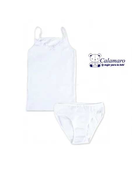 Conjunto de comunión niña tirantes