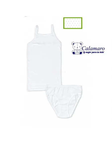 Conjunto de comunión niña tirantes